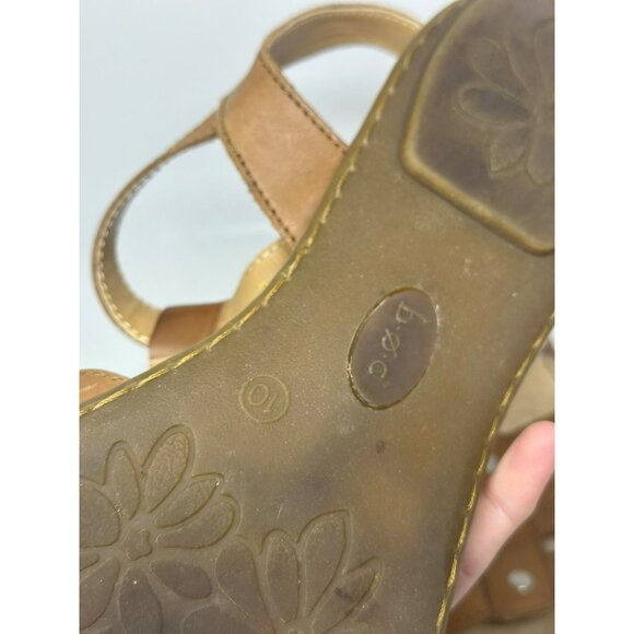 Born BOC Mattie Slingback Flat Leather Sandal Women's 10 Boho Summer Style - Picture 5 of 6